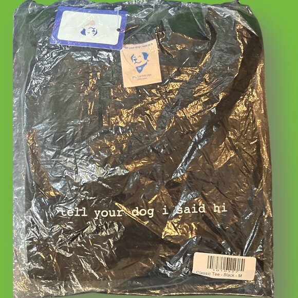 We Rate Dogs - Classic Tee - Black - M - NWT - Picture 1 of 2